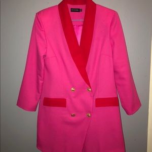 Red/Pink Blazer Dress